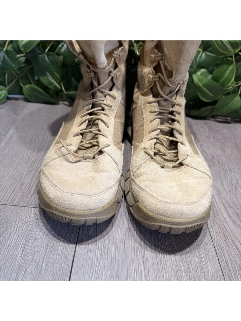 Oakley Boots Mens Size 9 Beige Suede Combat Tactical Military 11188-889
